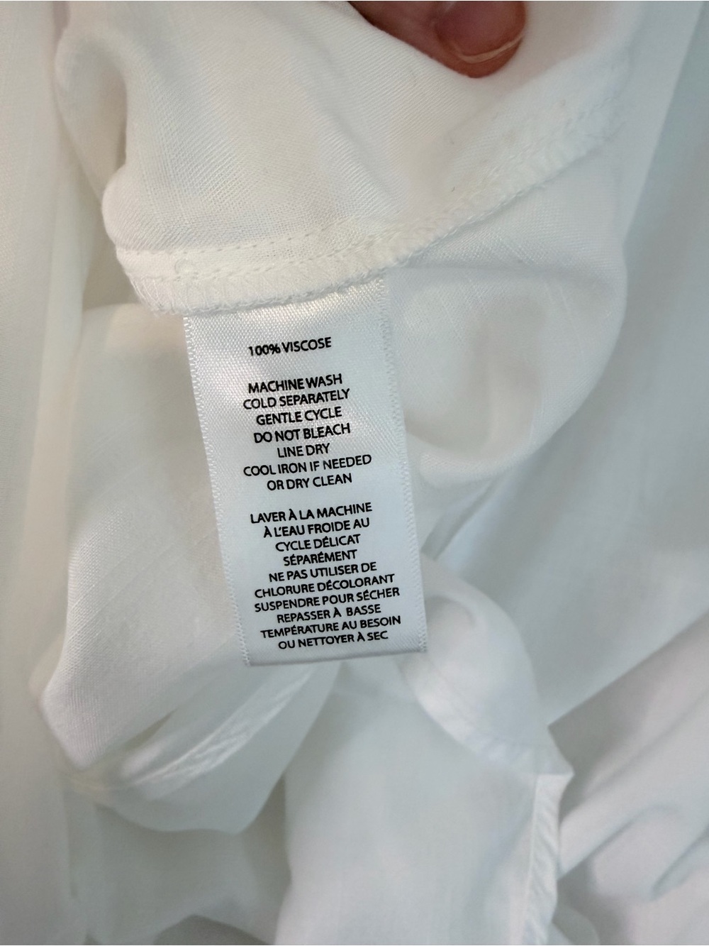BEACHLUNCHLOUNGE Women’s White Button Down Shirt - Size Large - Picture 4 of 5
